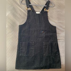 Full Circle Black overalls dress